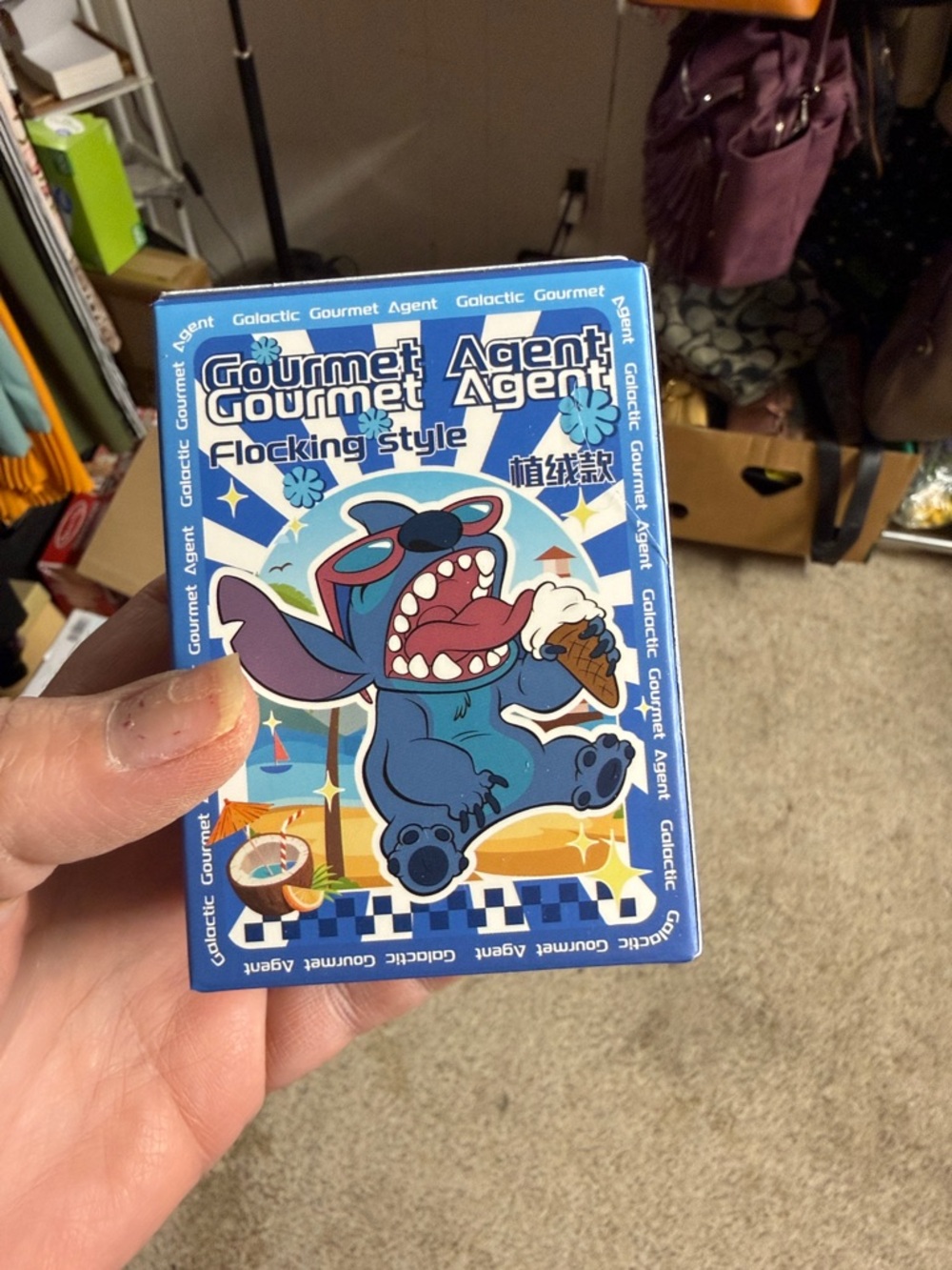 Blue Stitch Cartoon Gourmet Agent